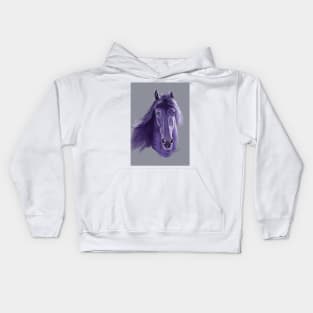 Purple Horse Kids Hoodie